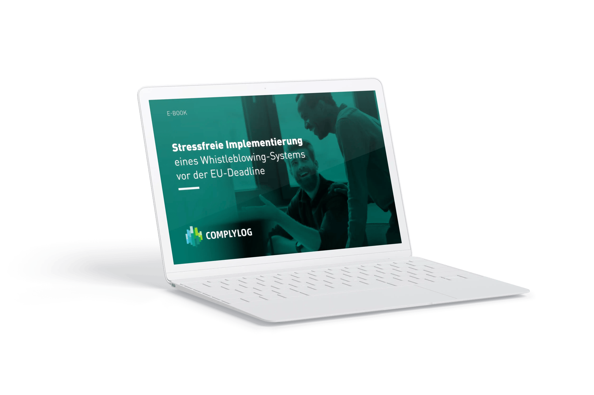 2022 06 28 - IntegrityLog - mockup ebook - Stress-Free Guide to Implementing a Whistleblowing System [DE]